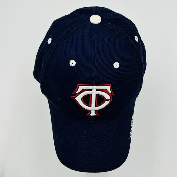 Minnesota Twins Hat Cap Mens One Size Blue TC Logo MLB Genuine Baseball - Picture 7 of 10